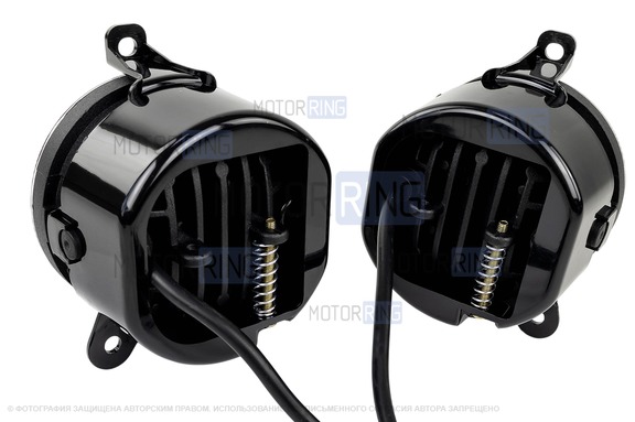 Диодные ПТФ SL 7 линз 70W 6000к (ближний и дальний свет) с регулировкой для Лада Приора, Шевроле Нива с 2009 г.в., Лада Нива 2123