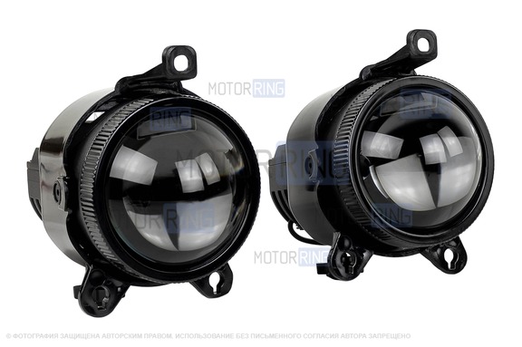 Диодные ПТФ Sal-Man 120W 32000lux с защитой от перегрева и запотевания для Лада Приора, Шевроле Нива с 2009 г.в., Лада Нива 2123, ГАЗ Газель