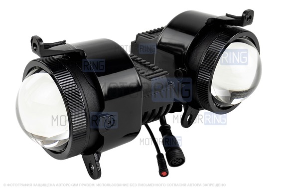 Диодные ПТФ Sal-Man 120W 32000lux с защитой от перегрева и запотевания для Лада Приора, Шевроле Нива с 2009 г.в., Лада Нива 2123, ГАЗ Газель