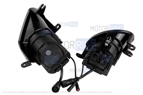 Диодные ПТФ Sal-Man 120W 32000lux с защитой от перегрева и запотевания для Audi Q7 2005-2015 г.в., A8 2003-2010 г.в., A6 2003-2008 г.в.