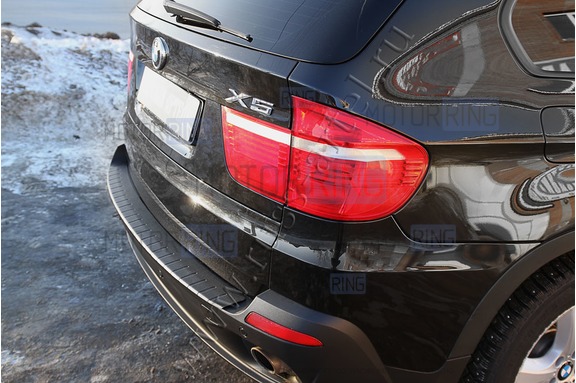 Накладка заднего бампера Русская Артель со скотчем для BMW X5 (E70) 2010-2013 г.в.