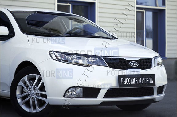Реснички-накладки на передние фары под покраску для KIA Cerato 2 2008-2013 г.в.
