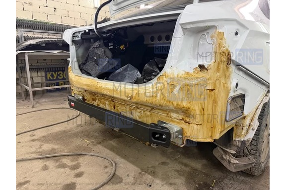 Балка заднего бампера Autoproduct со вставками для Лада Веста, Веста NG