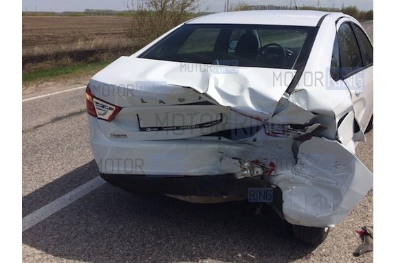 Балка заднего бампера Autoproduct со вставками для Лада Веста, Веста NG