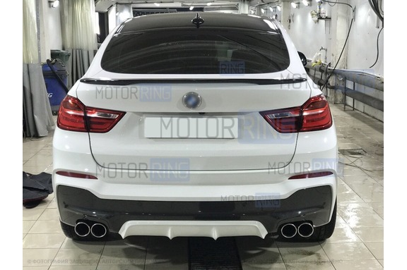 Диффузор заднего бампера INMAX для BMW X4 (F26) с М-пакетом