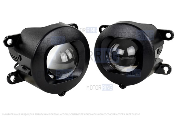 Комплект подключения ПТФ Sal-Man 120W 32000lux с рамками (кронштейнами) для Лада Веста NG