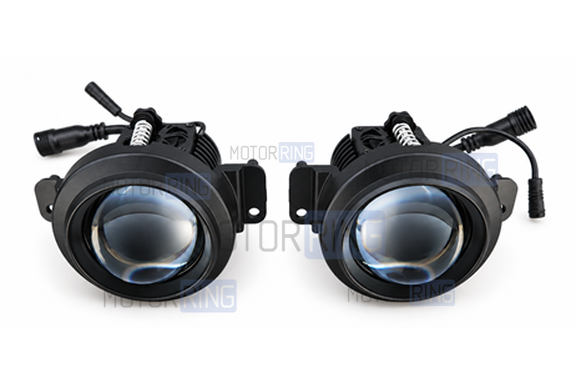 Диодные ПТФ Sal-Man 120W 32000lux с защитой от перегрева и запотевания для Ford Kuga 2008-2012 г.в., Focus 2 2005-2008 г.в.