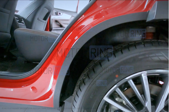 Защита кромки внутренних арок задних колес Русская Артель со скотчем для Chery Tiggo 8 с 2018 г.в., Tiggo 8 Pro 2021-2024 г.в., Tiggo 8 Pro Max с 2022 г.в., Tiggo 8 Pro e+ 2021-2024 г.в., Tenet T8 с 2025 г.в.