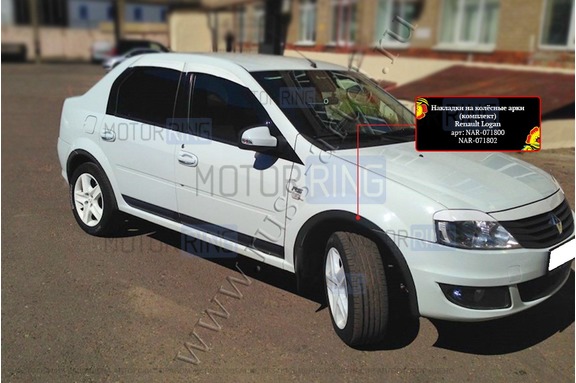 Накладки колесных арок Русская Артель для Renault Logan 2010-2013 г.в.