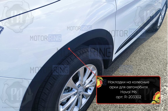 Накладки колесных арок Русская Артель для Haval M6 c 2021 г.в.