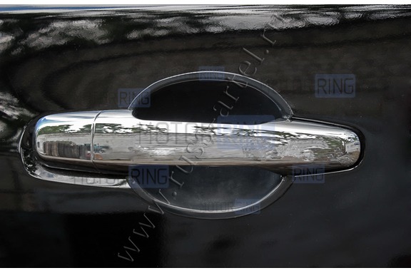 Вставки под наружные ручки дверей Русская Артель для Mitsubishi L200 2007-2013 г.в. Pajero Sport 2008-2013 г.в.