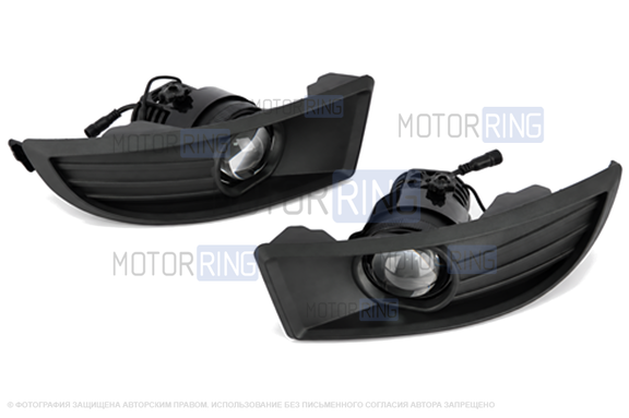 Светодиодные ПТФ Sal-Man 110w 30000lux с защитой от перегрева и запотевания для Skoda Octavia 2 2008-2013 г.в.