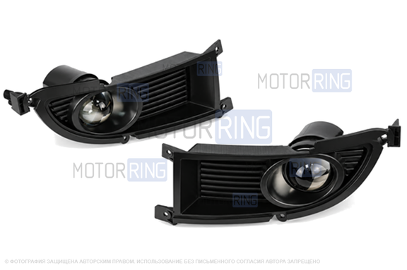 Светодиодные ПТФ Sal-Man 120w 32000lux с защитой от перегрева и запотевания для Mitsubishi Lancer 9 2005-2010 г.в.