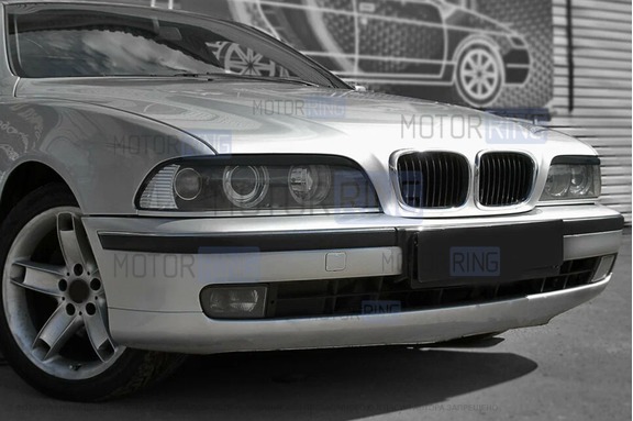 Верхние реснички-накладки на фары для BMW 5 (E39) 1995-2004 г.в.