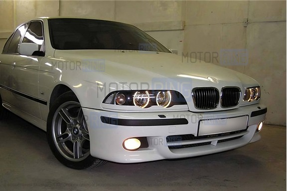 Нижние реснички-накладки на фары для BMW 5 (E39) 1995-2004 г.в.