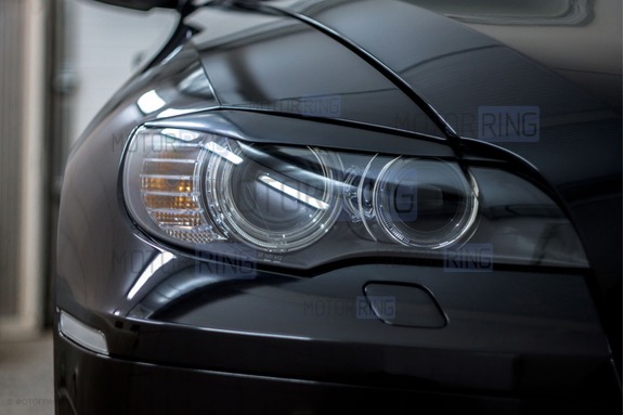 Реснички-накладки на фары для BMW X6 (E71) 2007-2014 г.в.