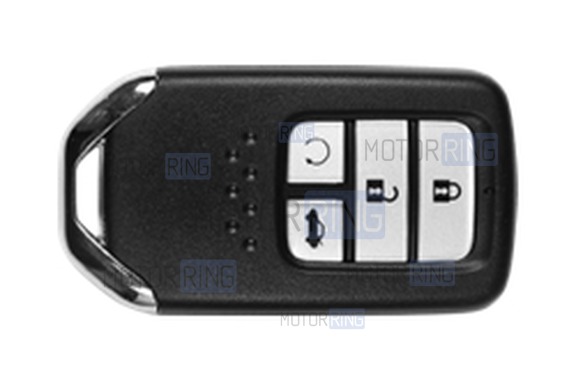 Силиконовый белый чехол смарт-ключа (C) с золотистыми акцентами для Honda Freed, Freed Spike, Stepwgn, Odyssey
