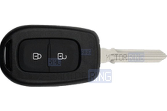 Силиконовый белый чехол ключа (E) с Хром акцентами для Renault Duster, Logan, Sandero, Symbol, Traffic