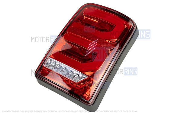 ДефектING! Диодные задние фонари TheBestPartner RED LED (красные) с бегающим повторителем для Лада 4х4, Нива Легенд 21213, 21214, 2131, Урбан (трещина на стекле, рекомендуется его замена)