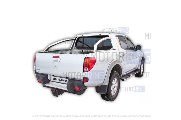 Дуга багажника ТехноСфера удлинённая d63,5 из нержавеющей стали для Mitsubishi L200 2006-2014 г.в.