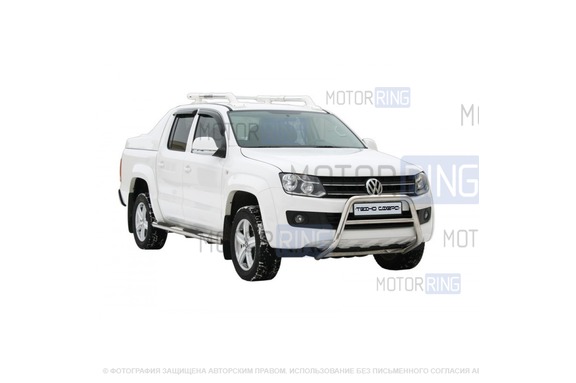 Защита переднего бампера ТехноСфера d63,5 для Volkswagen Amarok 2010-2016 г.в.