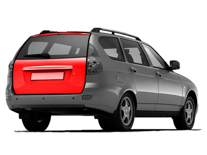 Коврик в багажник для Lada (ВАЗ) Priora хэтчбек (2007-2018) № 01506