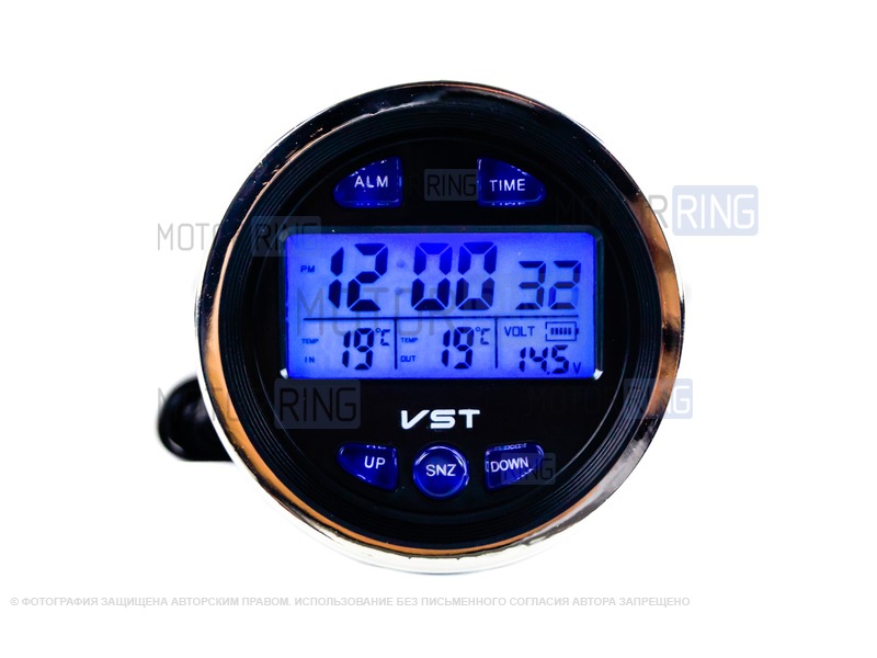 VST – Цифровые часы на ВАЗ 2106, термометр, вольтметр, VST-7042V