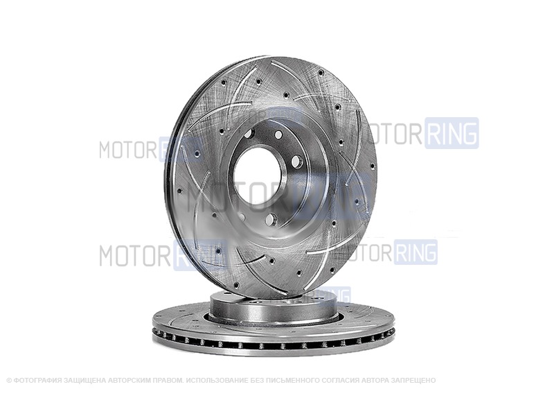 Купить Вентилируемые передние тормозные диски АТС-SPORT 2412-07 R15 с ...