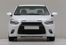 Передний бампер ЮролТюнинг (вариант 2) для Hyundai Solaris 2010-2014 г.в.