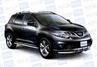 Защита порогов из нержавеющей стали прямая ПТ O63 мм (НПС) для Nissan Murano