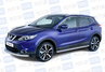 Защита порогов из нержавеющей стали вогнутая ПТ O63мм (НПС) для NISSAN QASHQAI 2014 г.в.