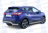 Защита заднего бампера из нержавеющей стали ПТ Волна O63мм (НПС) для NISSAN QASHQAI 2014 г.в.