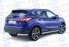 Защита заднего бампера PT Group угловая 63мм из нержавеющей стали для Nissan Qashqai 2014 г.в.