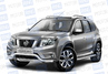 Защита переднего бампера PT Group Волна 63мм из нержавеющей стали для Nissan Terrano 2014 г.в.