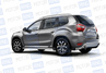 Защита порогов PT Group 51мм из нержавеющей стали с алюминиевой площадкой для Renault Duster 2012-2020 г.в., Nissan Terrano 2014 г.в.