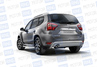Защита заднего бампера PT Group 51мм из нержавеющей стали для Nissan Terrano с 2014 г.в.