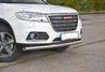 Защита переднего бампера PT Group одинарная 63мм из нержавеющей стали для Haval H6