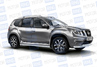 Защита порогов PT Group вогнутая 63мм для Nissan Terrano 2014