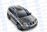 Защита порогов PT Group 51мм с алюминиевой площадкой для Nissan Terrano 2014