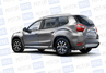 Защита порогов PT Group 51мм с алюминиевой площадкой для Nissan Terrano 2014