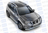 Защита порогов PT Group Эстонец 51мм с алюминиевой площадкой для Nissan Terrano 2014