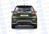 Защита заднего бампера из нержавеющей стали ПТ Волна O51мм (НПС) для NISSAN X-TRAIL 2015 г.в.