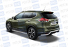 Защита заднего бампера из нержавеющей стали ПТ Волна O51мм (НПС) для NISSAN X-TRAIL 2015 г.в.