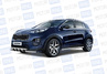 Защита порогов PT Group вогнутая 63мм из нержавеющей стали для KIA Sportage 2016 г.в.