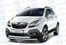 Защита порогов из нержавеющей стали вогнутая ПТ O51мм (НПС) для OPEL MOKKA 2012 г.в.