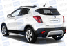 Защита заднего бампера из нержавеющей стали ПТ O51мм (НПС) для OPEL MOKKA 2012 г.в.