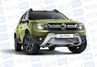 Накладка PT Group 10мм на решетку бампера для Renault Duster 2016-2020 г.в.