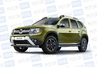 Защита порогов PT Group вогнутая 63мм серебристая (Искра) для Renault Duster 2012-2020 г.в., Nissan Terrano с 2014 г.в.