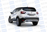 Защита заднего бампера PT Group Волна 51мм из нержавеющей стали для Renault Kaptur с 2016 г.в.