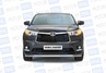 Защита переднего бампера PT Group одинарная 63мм из нержавеющей стали для Toyota Highlander с 2014 г.в.